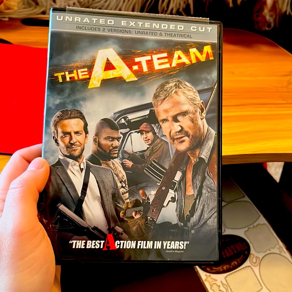 DVD, The A-Team, Movie, Silver, Black, Uncut Extended Addition, Good Condition
